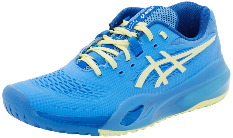 ASICS 1042A279-400 Gel-Resolution X Women Blue Coast/Huddle Yellow UK 3.5