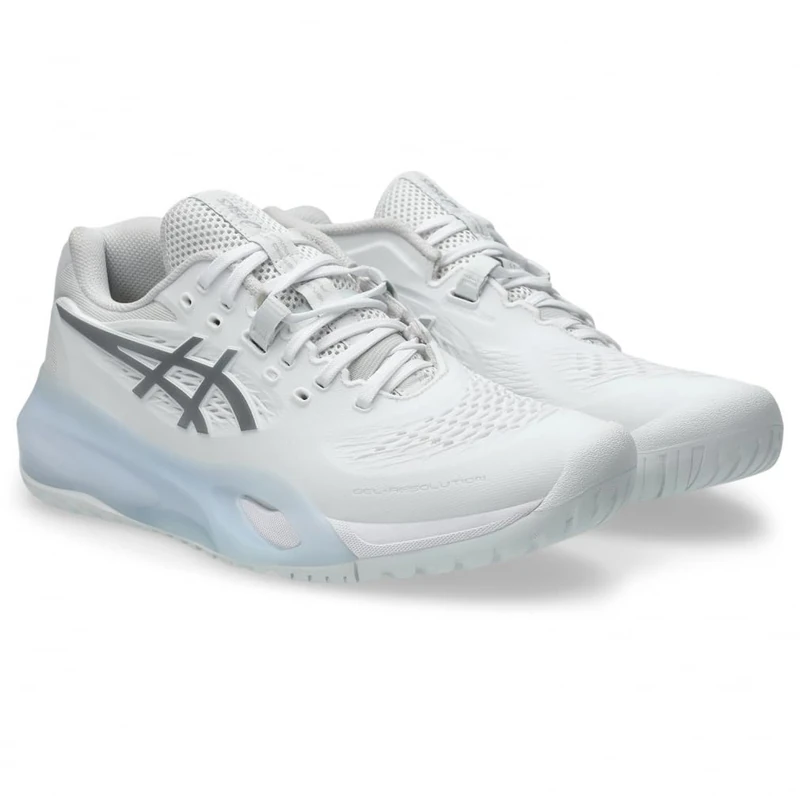 ASICS Womens Gel-Resolution X Sneaker - White Pure Silver 9 UK