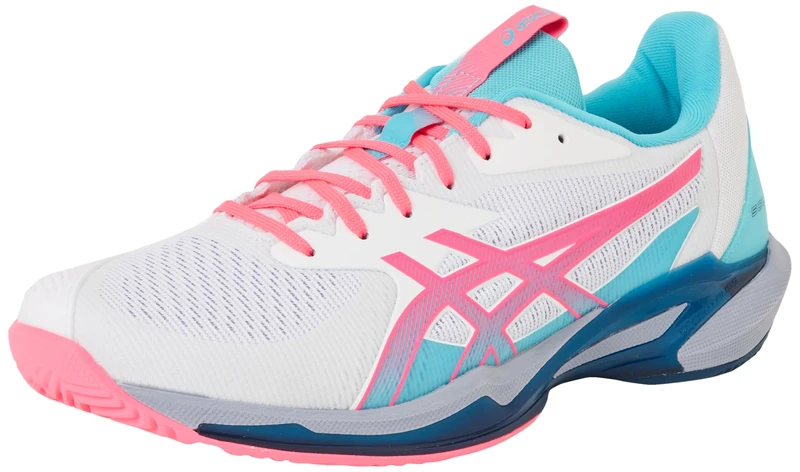 ASICS 1041A496-100 Solution Speed FF 3 Padel Men White/HOT Pink UK 12