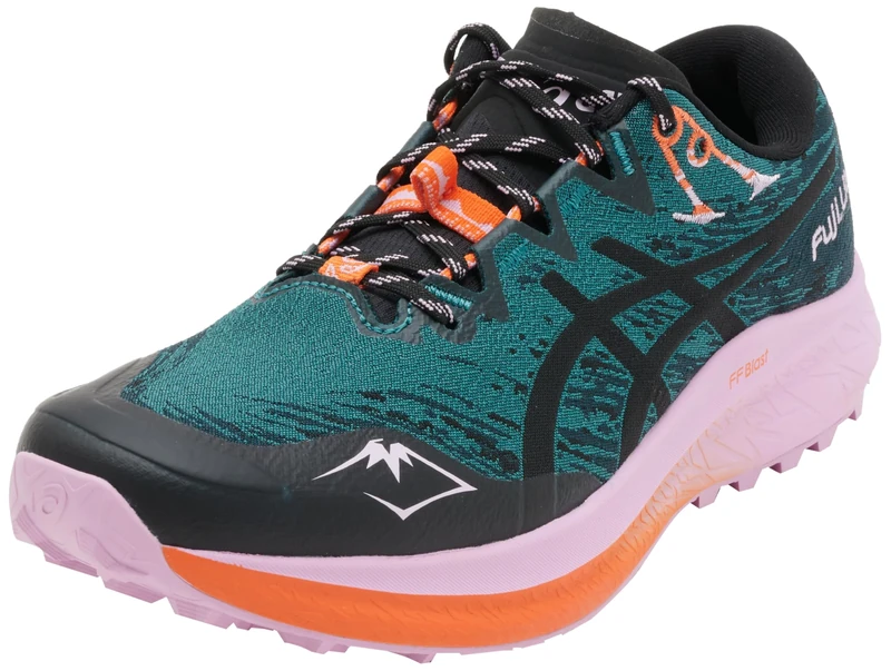 ASICS Women's Fuji LITE 5 Sneaker, Rainy Lake/Black, 3.5 UK
