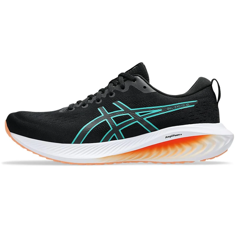 ASICS Men's Gel-Excite 10 Sneaker, Black/Wave Teal, 10.5 UK