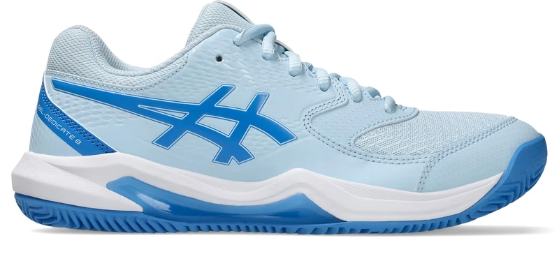 ASICS 1042A255-401 Gel-Dedicate 8 Clay Women Light Blue/Blue Coast UK 7.5