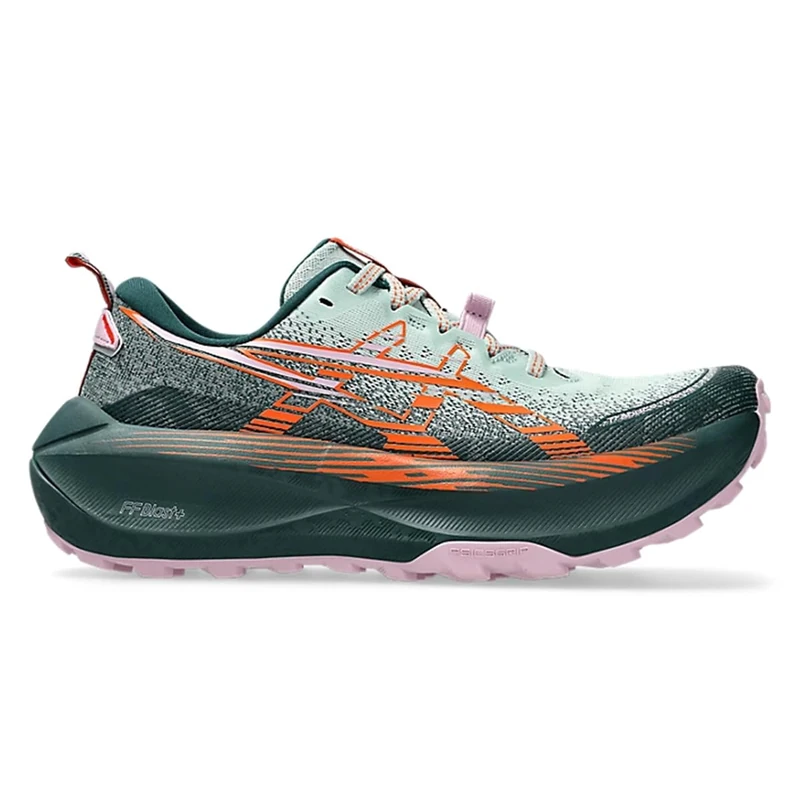 ASICS Womens Trabuco Max 4 Performance Trainers Green 6 UK