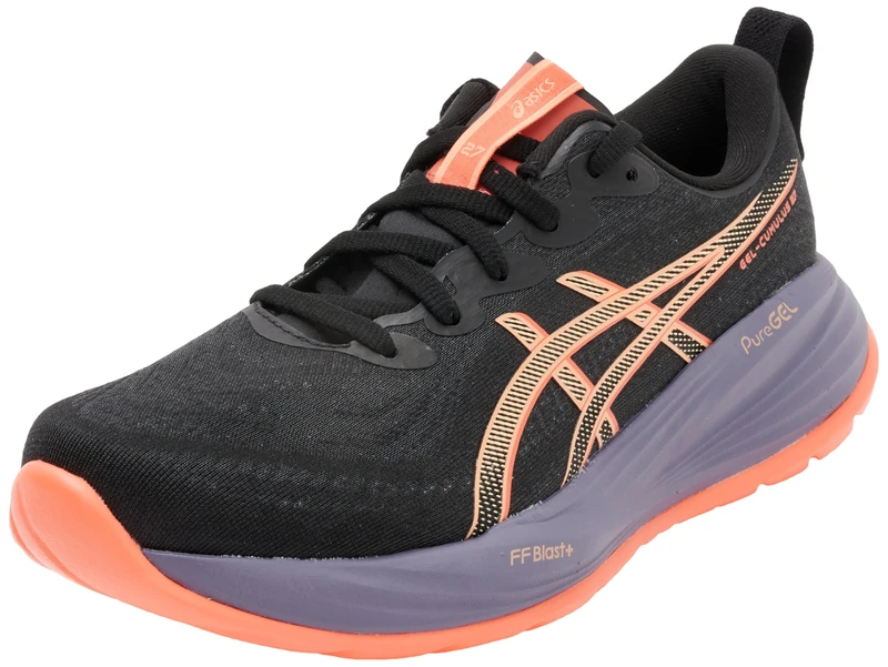 ASICS 1011B960-001 Gel-Cumulus 27 Men Black/Coral Reef UK 5