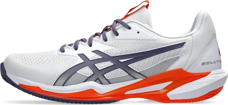 ASICS 1041A437-103 Solution Speed FF 3 Clay Men White/Greyish Purple UK 6