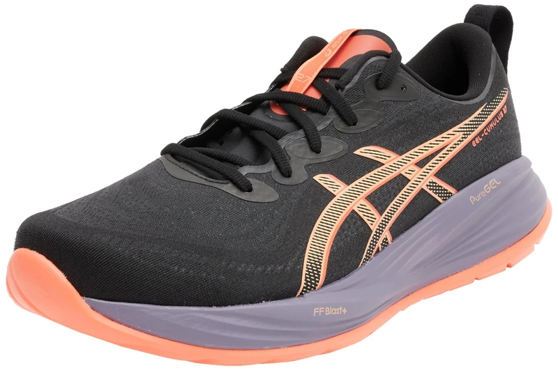 ASICS 1011B960-001 Gel-Cumulus 27 Men Black/Coral Reef UK 9