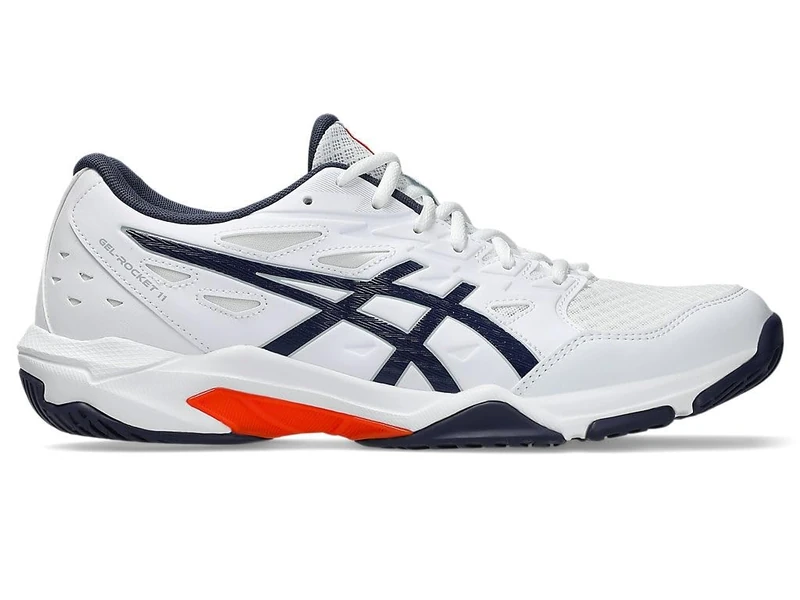 ASICS 1071A091-104 Gel-Rocket 11 Men White/Indigo Fog UK 10 - Image 1