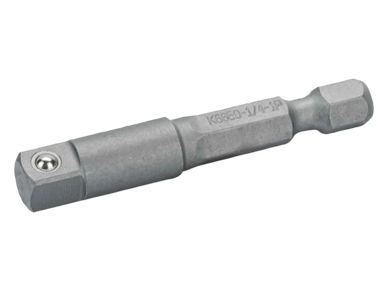 BAHCO K6650-1/4P-5P Caja 5 adaptadores hexágono y cuadrado, 50 mm Power Type, Multicolor