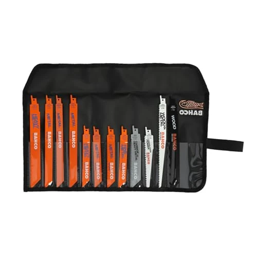 BAHCO 3940-METAL-SET-12P Juego hojas de Sable bi Sandflex para cortar metales (12 piezas) Hardware, Other Tools, Multicolor