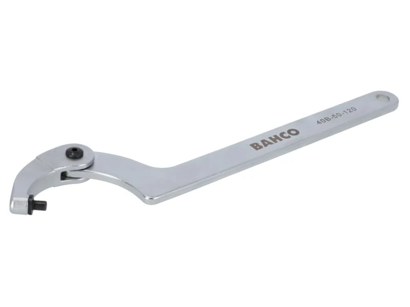 BAHCO 40B-150-230 Llave gancho Ajustable 150-230 mm con acabado cromado de 465 mm Hardware, Other Tools, Multicolor