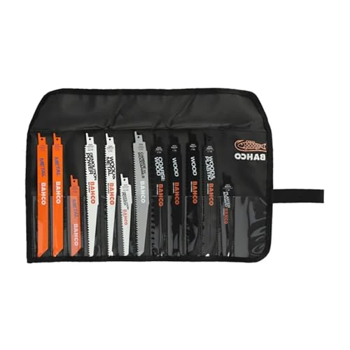 BAHCO 3942-WOOD-SET-12P Juego hojas de Sable para Madera (12 piezas) Hardware, Other Tools, Multicolor