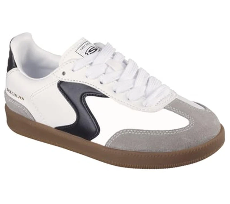 Skechers Boys' Hotshot Junior Varsity Trainer, White, 4.5 UK Child