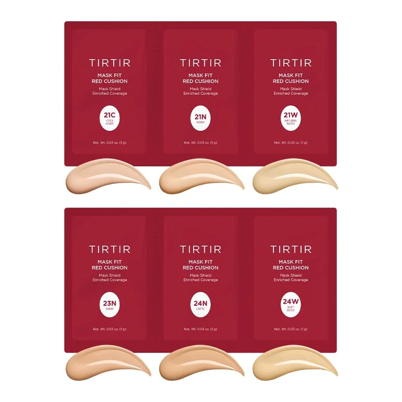 Mask Fit Red Cushion 6 Shade Trial Kit