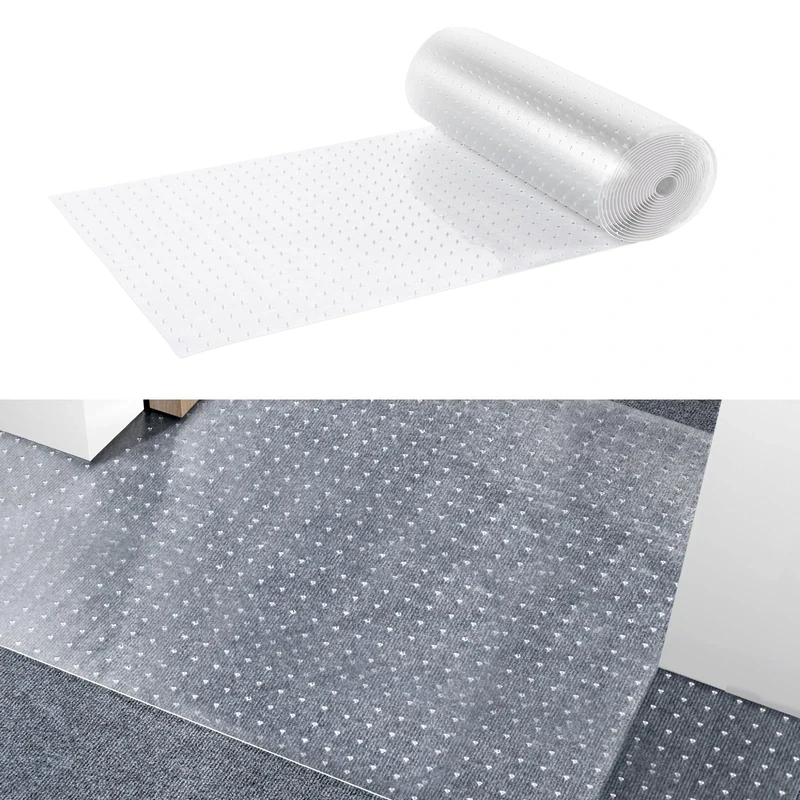 VEVOR Carpet Protector for Pets, 24" x 25' PVC Scratch-Proof Cat Carpet Protector for Doorway, Anti-Slip Cat Scratch Protector Mat, Easy to Cut Plastic Carpet Scratch Stopper, Cat Scratch Guard Carpet