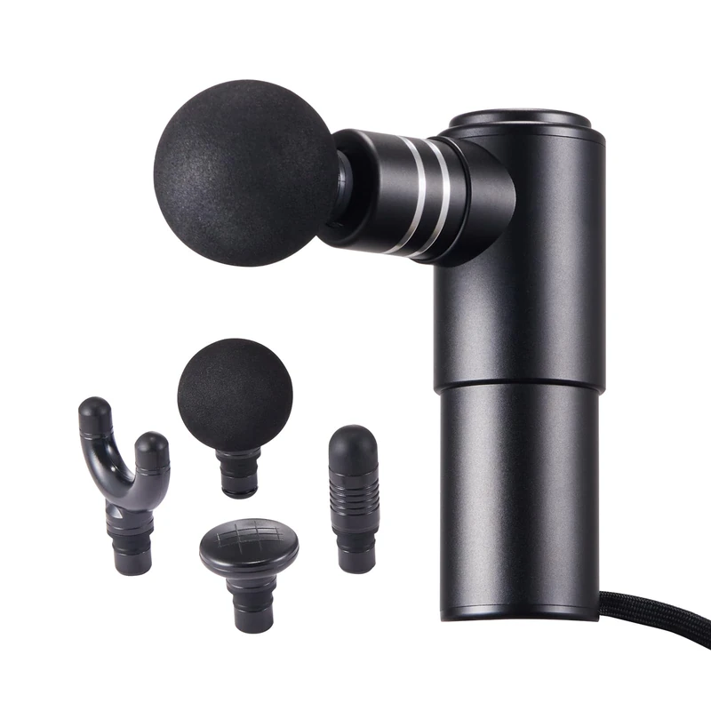 VEVOR Muscle Massage Gun, 4 Speed Levels, Percussion Deep Tissue Massager for Athletes, 4 Heads, Portable Muscle Massager for Pain Relief, Muscle Relaxation