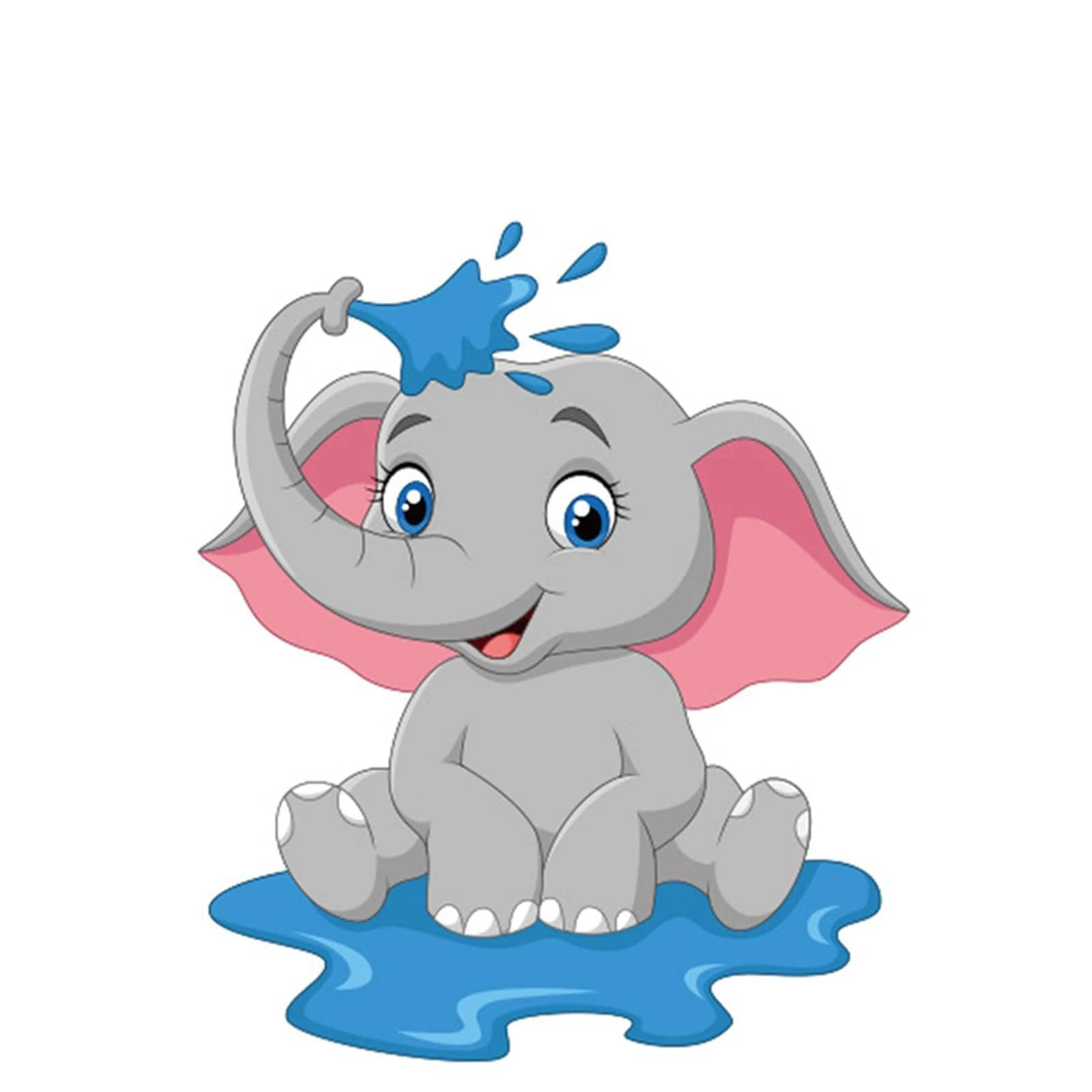 Elephant Wall Stickers Nursery Animals Wall Decal Elephant Removeable Wall Sticker Suitable for Boys or Girls Perfect for Bedroom 1107