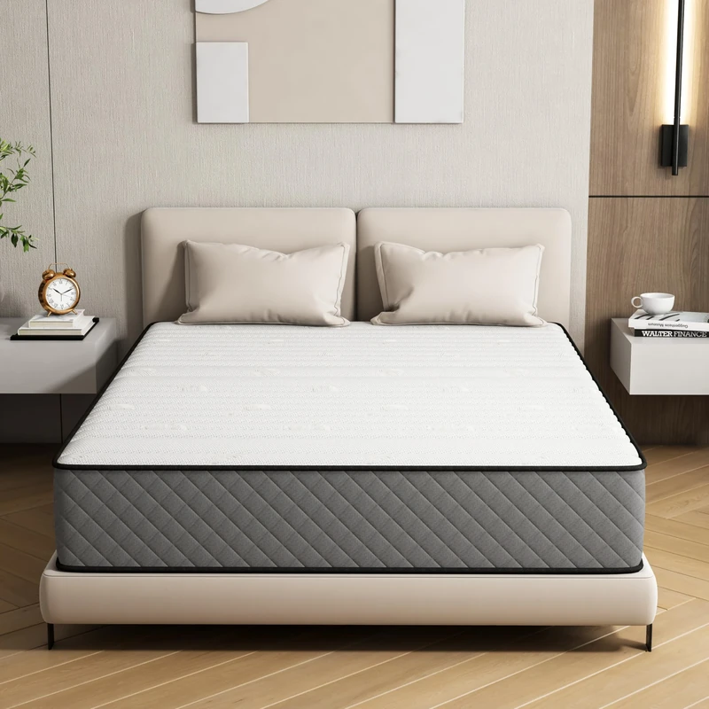 Matoresu 21CM Single Mattress with Innerspring Hybrid Memory Foam, Single Bed Mattress for Ultimate Support & Pressure Relief, Medium Firm (190x90x21CM)