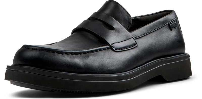 Camper Men's Norman K101001 Moccasin, Black 001, 6.5 UK