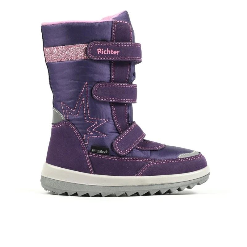 Richter Girl's Husky 2.0 Snow Boot, BlackBerry, 3 UK