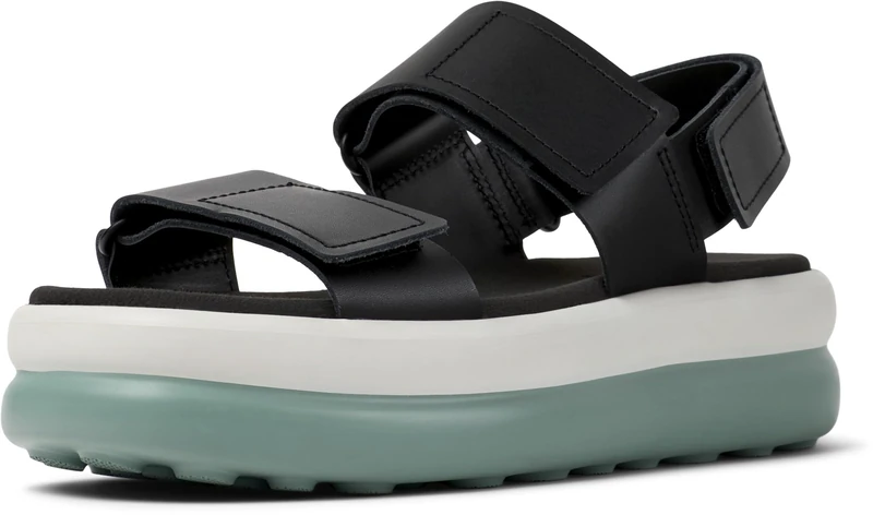 Camper Women's Pelotas Flota Up K201728 2-Strap Sandal, Black 005, 5 UK