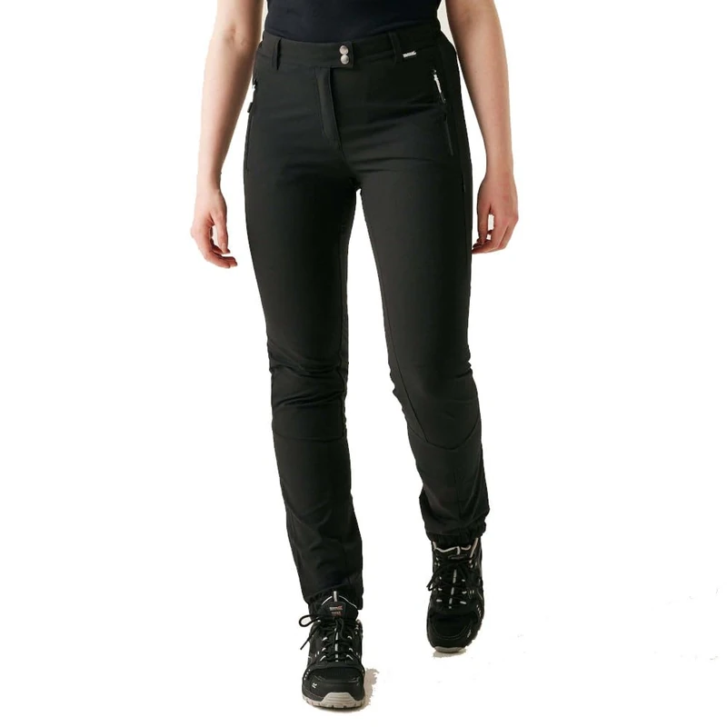 Regatta Womens Mountain Winter Hiking Trousers Water Repellent Walking Stretch Black