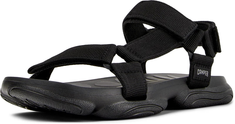 Camper Men's Karst K101048 Sandals, Black 001, 8 UK