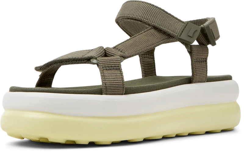 Camper Women's Pelotas Flota Up K201726 Sandals, Medium Green 003, 6 UK