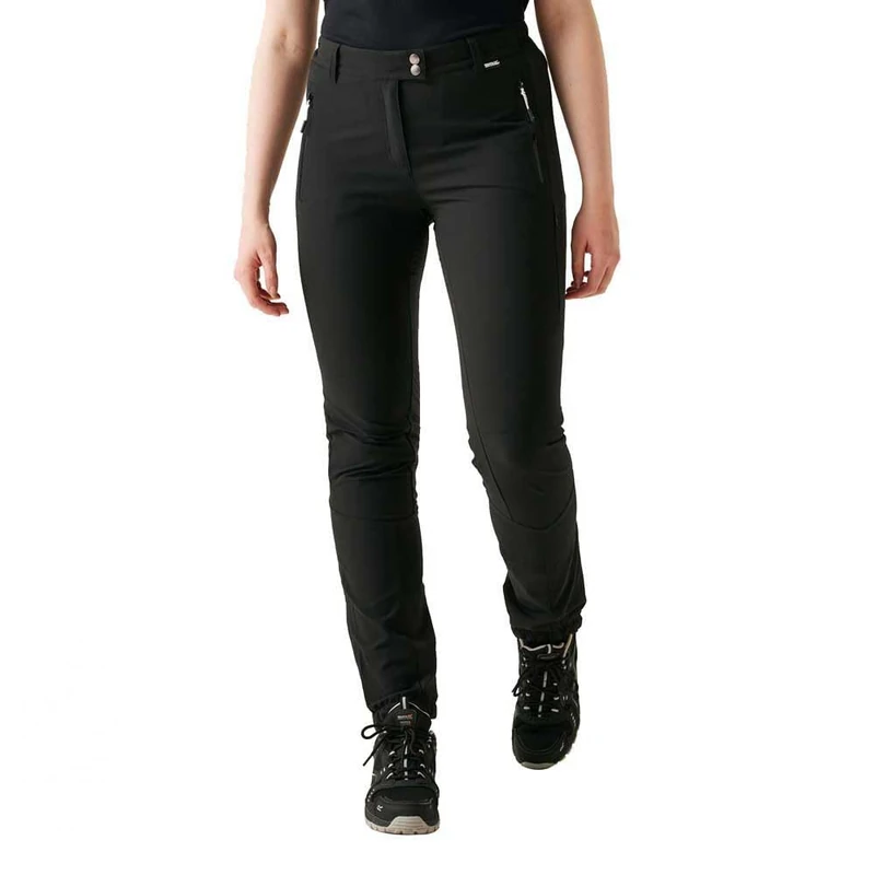 Regatta Womens Mountain Winter Hiking Trousers Water Repellent Walking Stretch Black