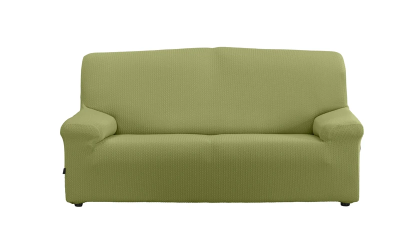 Estoralis Sumatra Bi-Elastic Sofa Cover | Super Elastic Fabric C/05 Green | for 3 Seater Sofa from 170 to 220 cm | Quality Protector | Super Adjustable