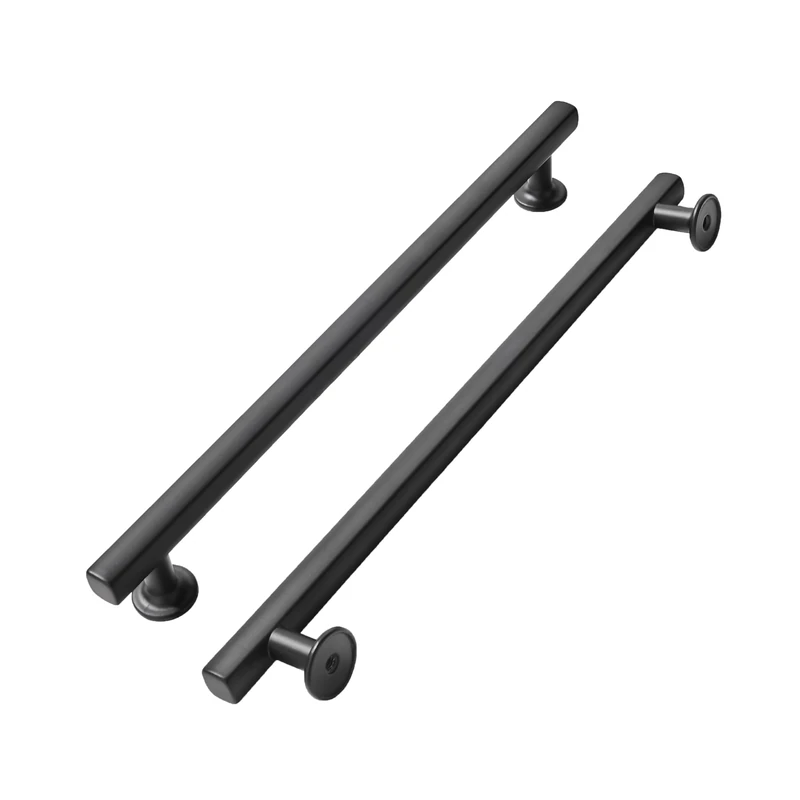 khtumeware 5 Pack 12 Inch(305mm) Matte Black Cabinet Pulls Kitchen Solid Heavy Duty Cabinet Pulls Kitchen Cabinet Hardware for Cupboard Drawer Handles Dresser Pulls