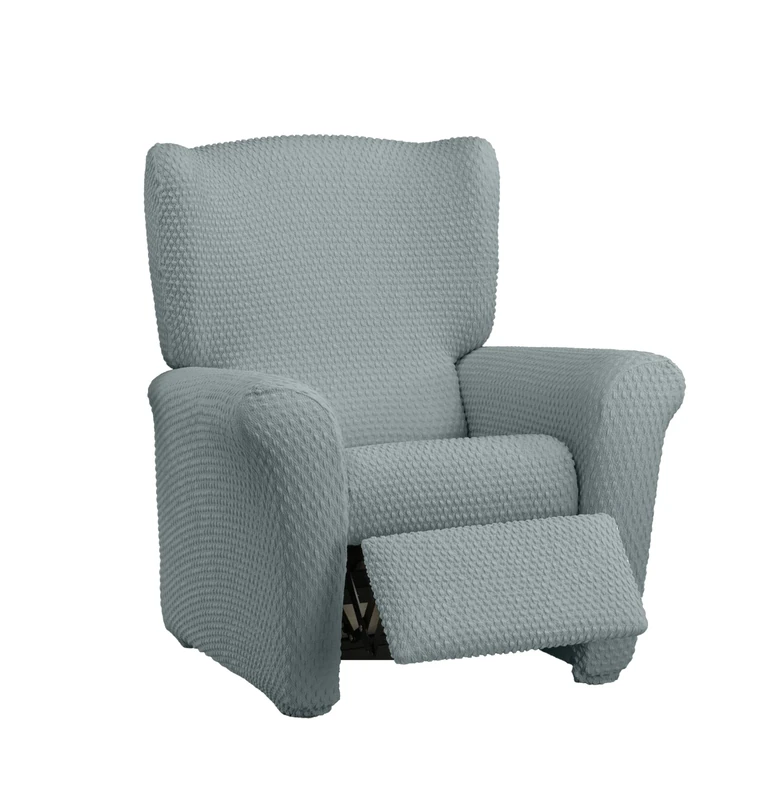Estoralis Borneo Bi-Elastic Chair Cover Very Elastic Fabric C-04 Blue for Relaxing Chairs from 70 to 90 cm Quality Protection Super Adjustable