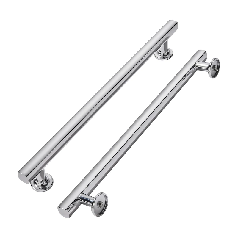 khtumeware 5 Pack 12 Inch(305mm) Polished Chrome Cabinet Pulls Kitchen Solid Heavy Duty Cabinet Pulls Kitchen Cabinet Hardware for Cupboard Drawer Handles Dresser Pulls