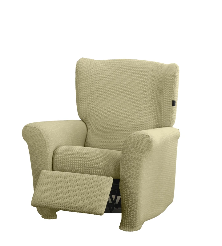 Estoralis Sumatra Bi-Elastic Chair Cover Very Elastic Fabric C-02 Cream for Relaxing Chairs from 70 to 90 cm Quality Protection Super Adjustable