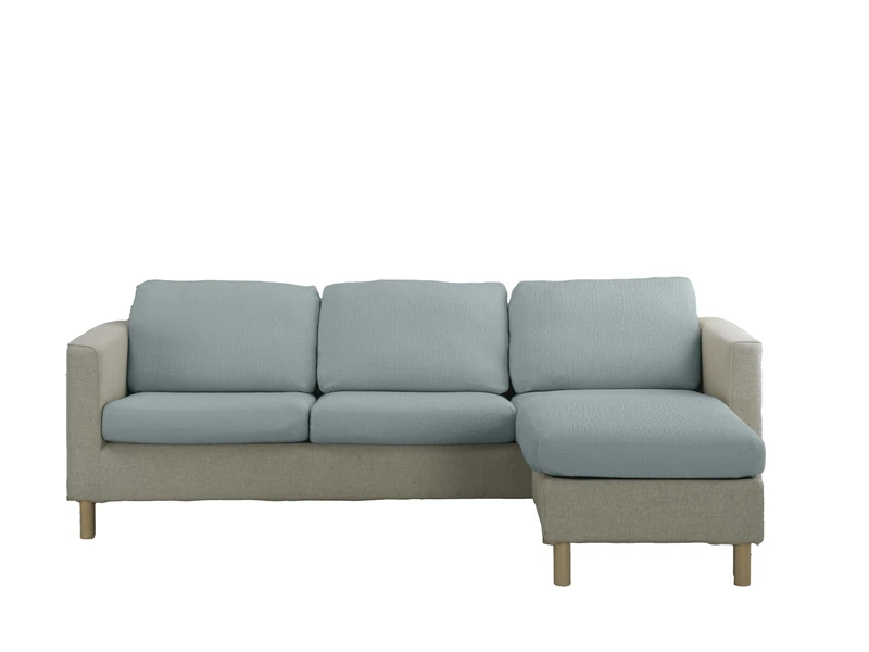Estoralis Java | Seat and Back Cover Sofa and Armchair Bi-Elastic | Super Elastic Fabric C/04 Blue | Size M (Between 50-85 cm x 65-95 cm and 10-20 cm High