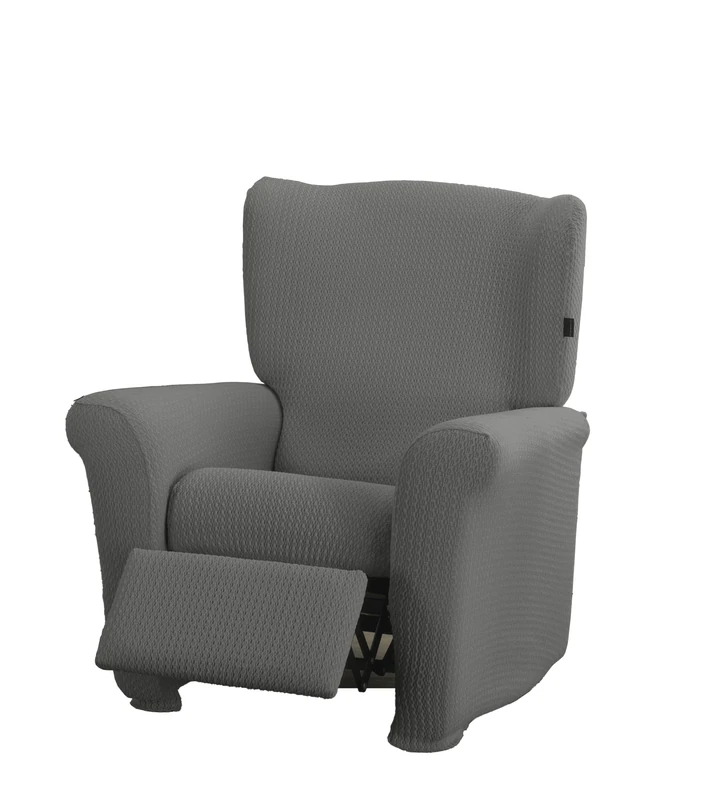 Estoralis Sumatra Bi-Elastic Chair Cover Very Elastic Fabric C-10 Pearl Grey for Relaxing Chairs from 70 to 90 cm Quality Protection Super Adjustable