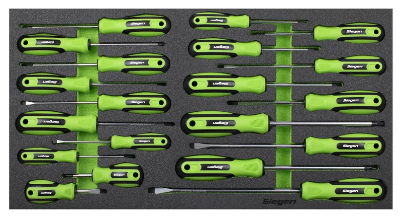 Siegen by Sealey 20pc Screwdriver Set with Tool Tray - S01276