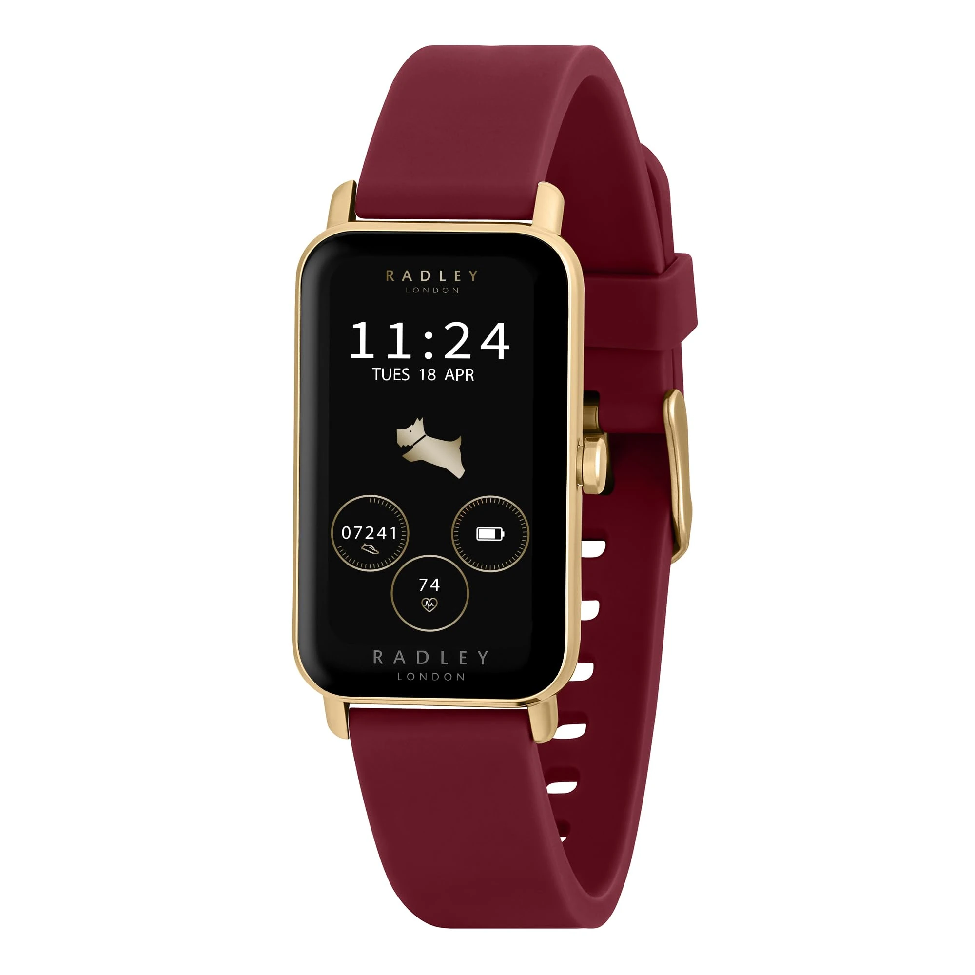 RADLEY Series 21 Womens Smart Watch with Cranberry Red Lozenge Silicone Strap RYS21-2148
