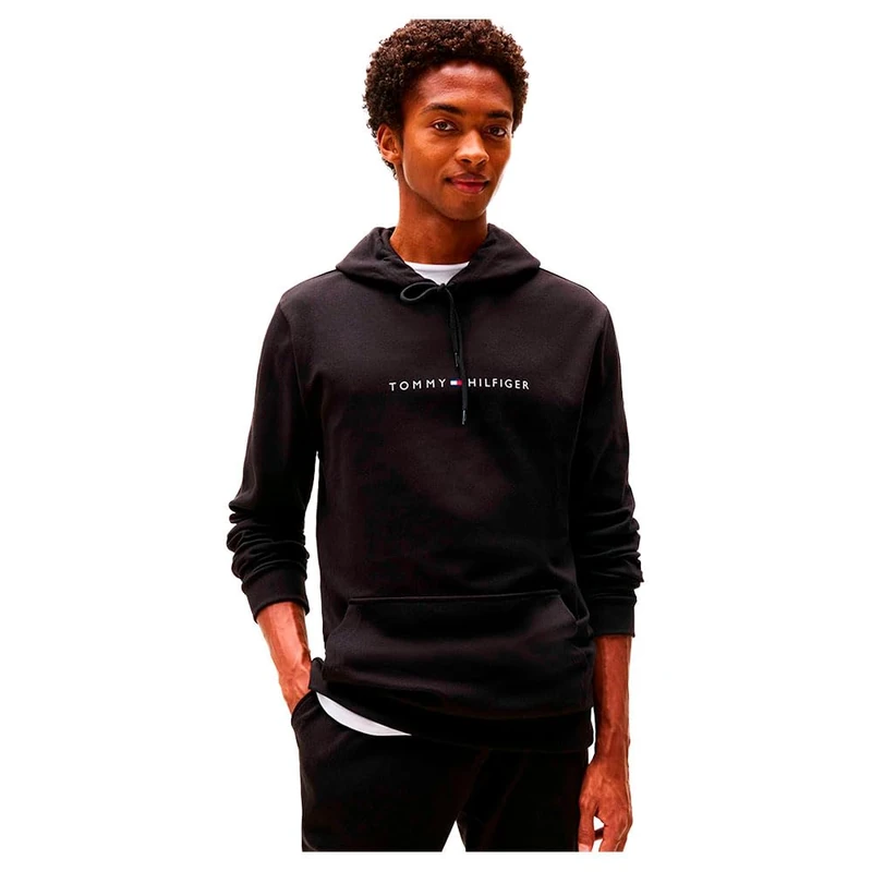 Tommy Hilfiger Men's Regular Fit Hoodie, Black (Black), S