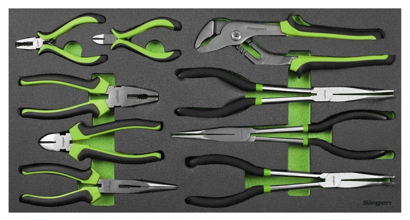 Siegen by Sealey 9pc Pliers Set with Tool Tray - S01277