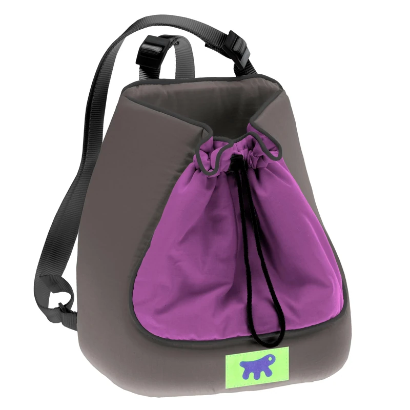 Ferplast Cat Carrier TRIP, Dog Carrier, Pet Carrier, Dog Carrier for Small Dogs, Adjustable Straps, Drawstring Closure, Washable, Up to 6 Kg, 30 x 20 xh 33 cm, Purple