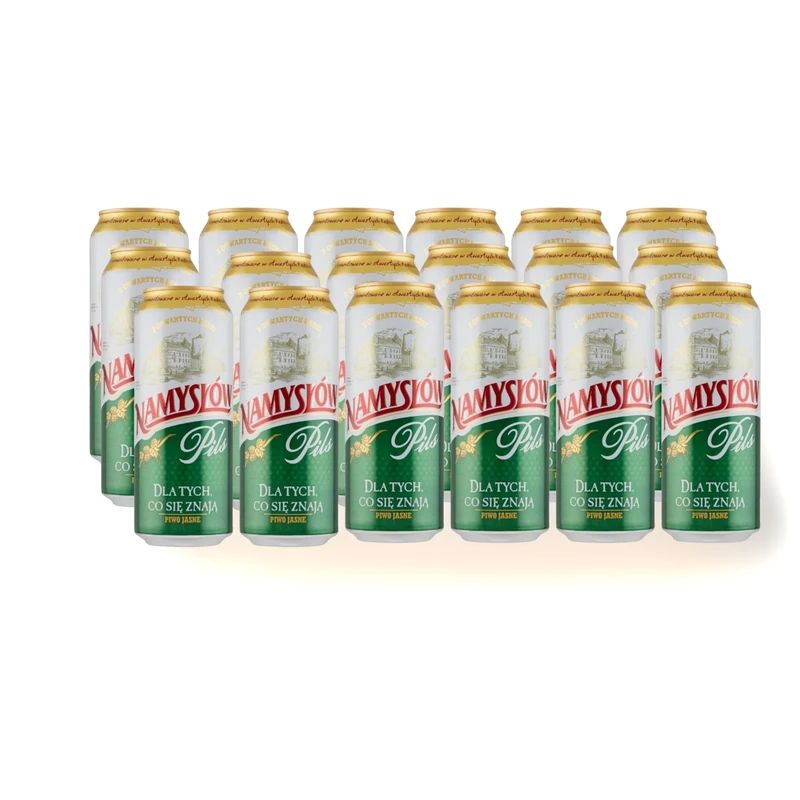 Namyslow Polish Lager/Pilsner 24 x 500ml cans | Beer Muti pack - Image 1