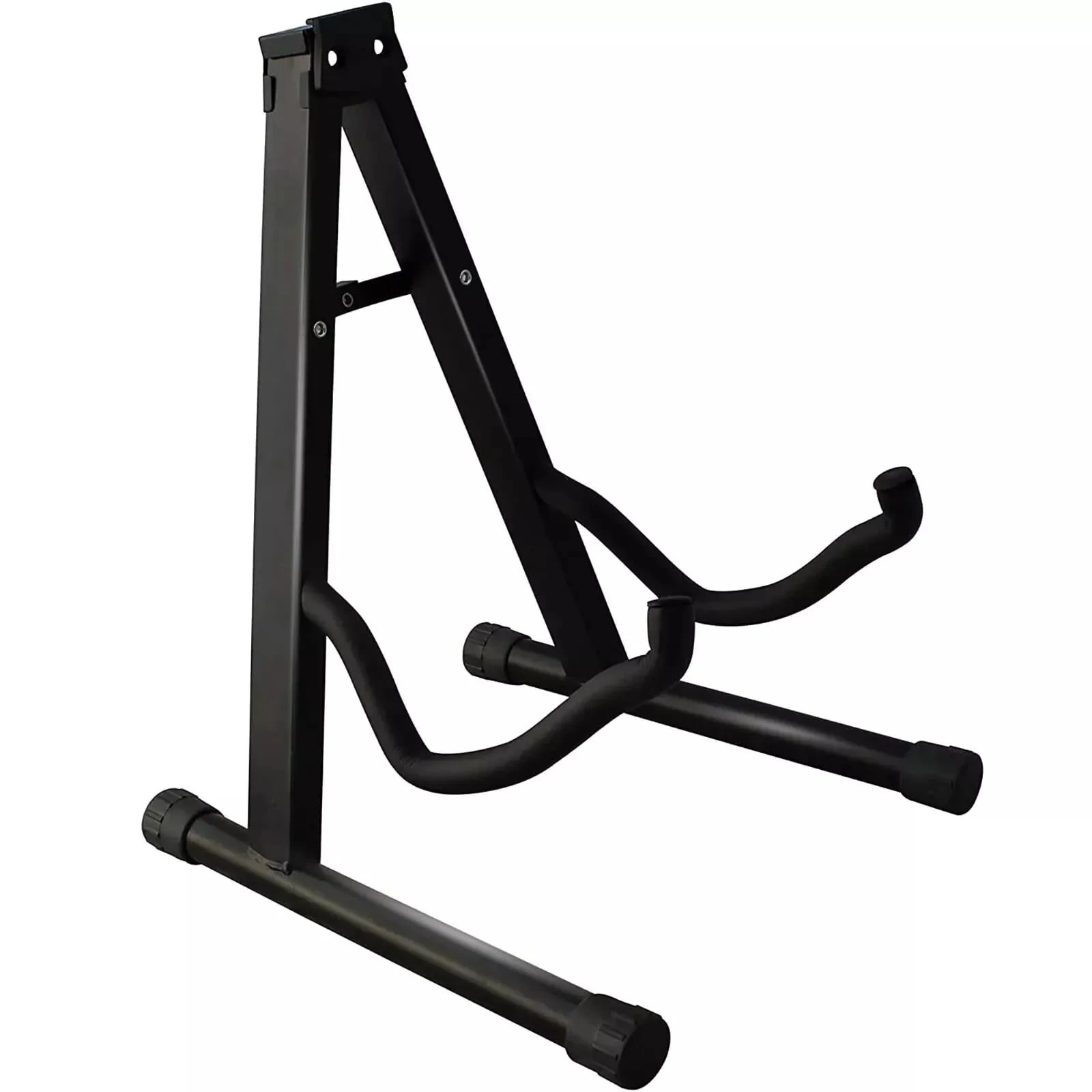 AEROLUGG Guitar Stand, Heavy Duty A-Frame, Music Instrument Foldable, Adjustable, Sturdy, Fits All Guitars - Acoustic, Electric, Bass, Black