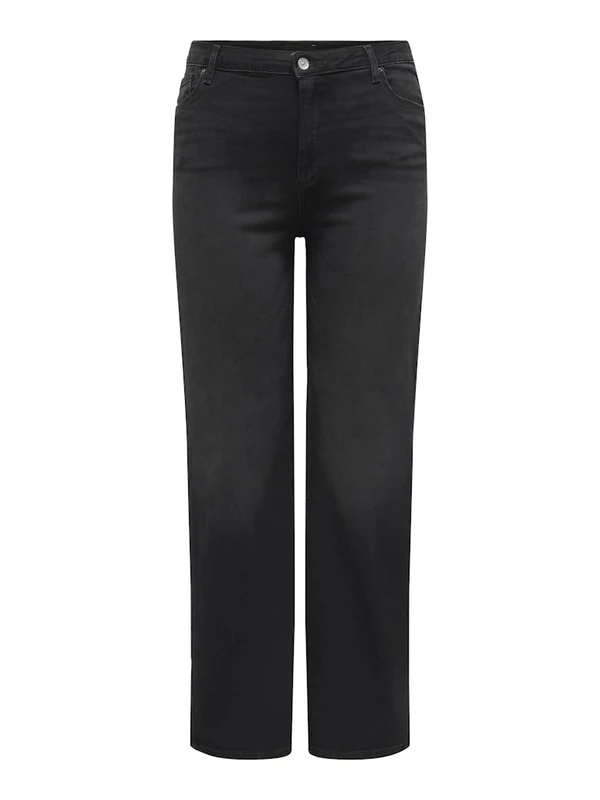 ONLY Carmakoma CARWILLY HW Wide Jeans CRO1099 NOOS, Black Denim, 50W x 32L