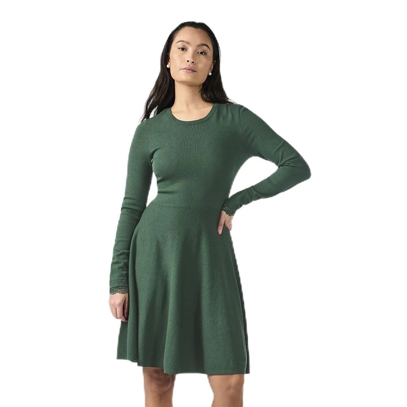 Y.A.S Women's Yasbecco Ls Knit Dress S. Noos, Sycamore, S - Image 1