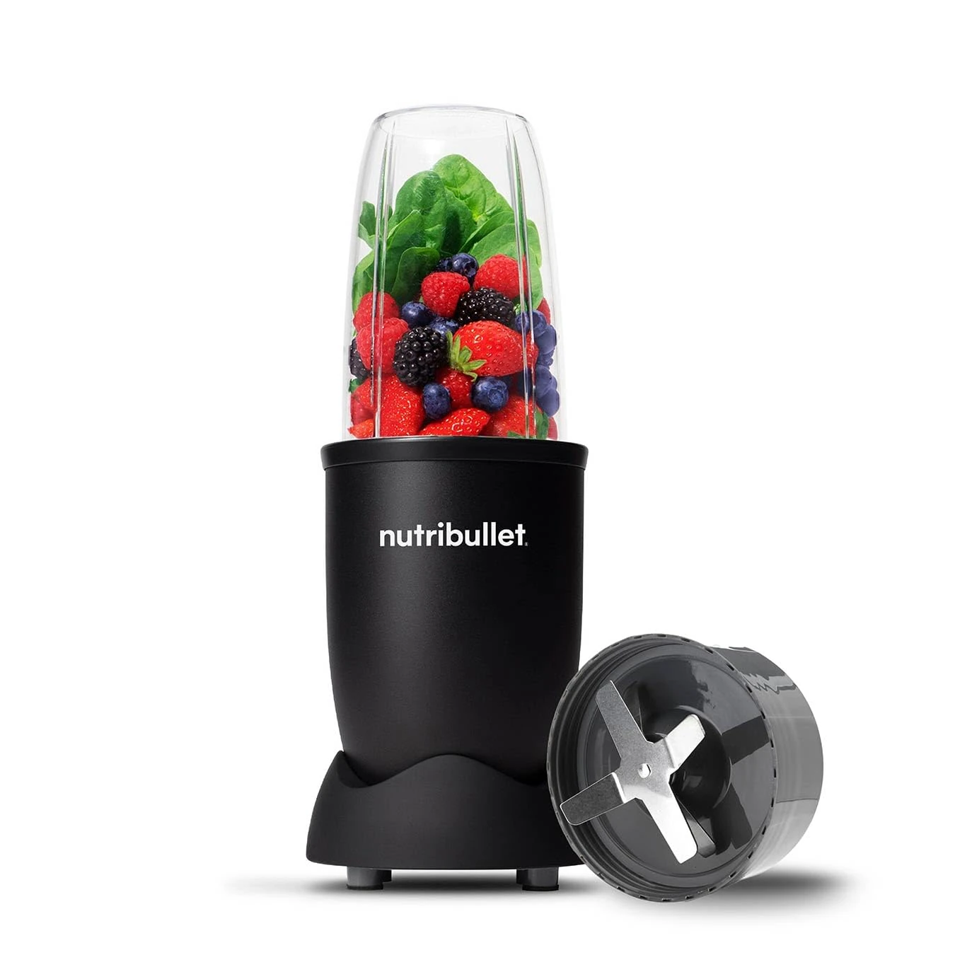 nutribullet blender 600 Series Starter Kit in Black - 4 Piece Set - Nutrient Extractor High Speed Blender - 600W - Quick & Powerful - Kickstart Your Morning - Great for Smoothies
