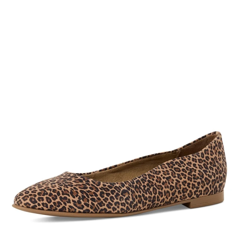 Tamaris Women's ballet flat leather flat brown 5 UK - Image 1