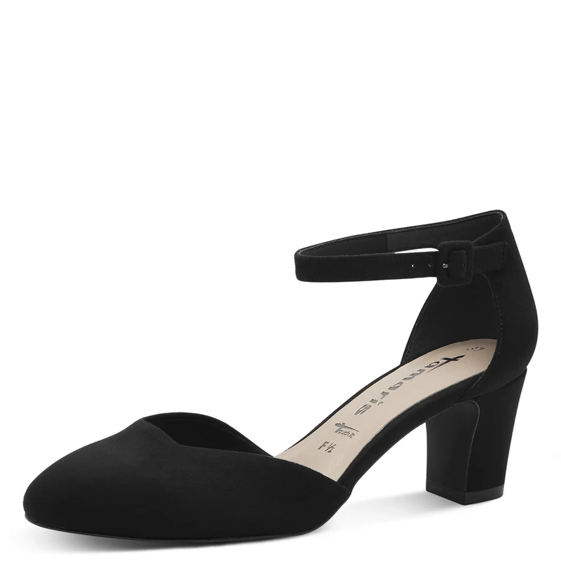 Tamaris Women's Vegan Court Shoes, Black, 6.5 UK