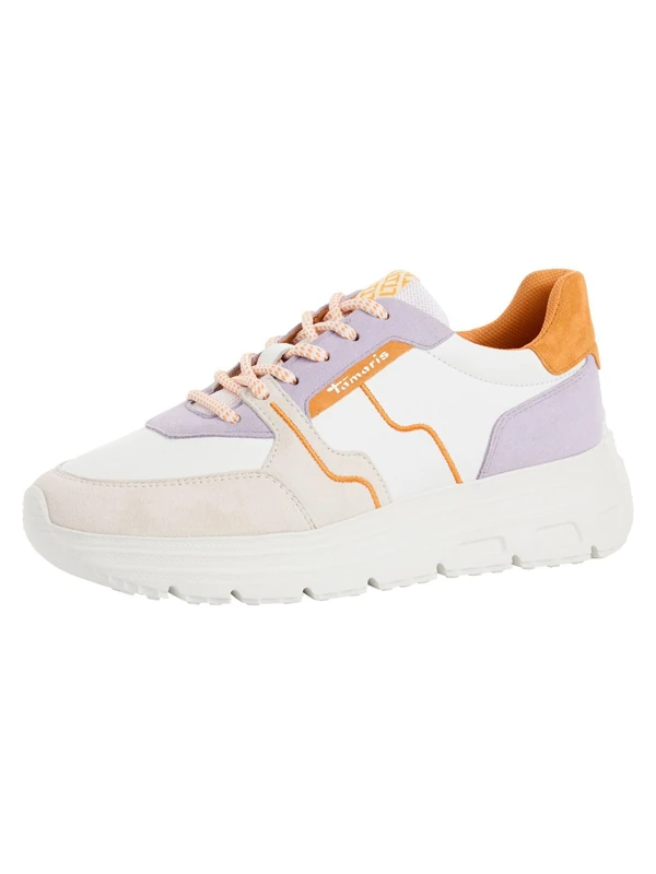 Tamaris Low Trainers Pink, Orange, 7.5 UK