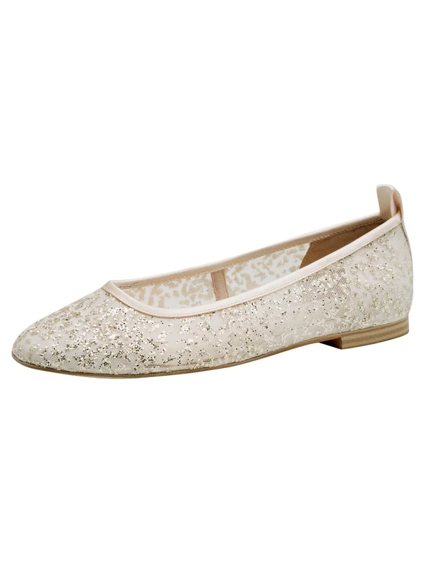 Tamaris Ballerina Women's Vegan Elegant, Ivory Glam, 6.5 UK