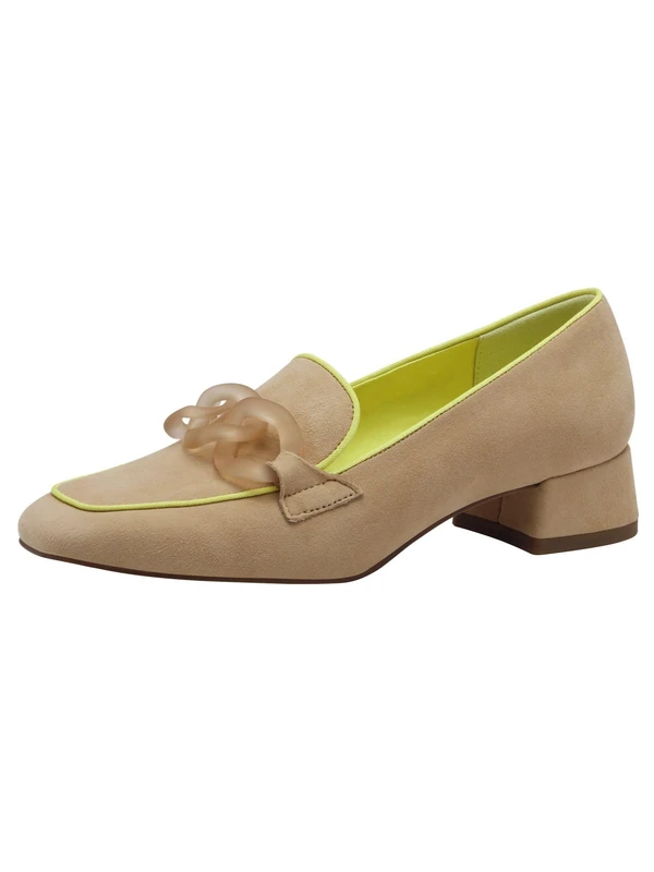 Tamaris Women's Block Heel Slipper, Beige, 8 UK